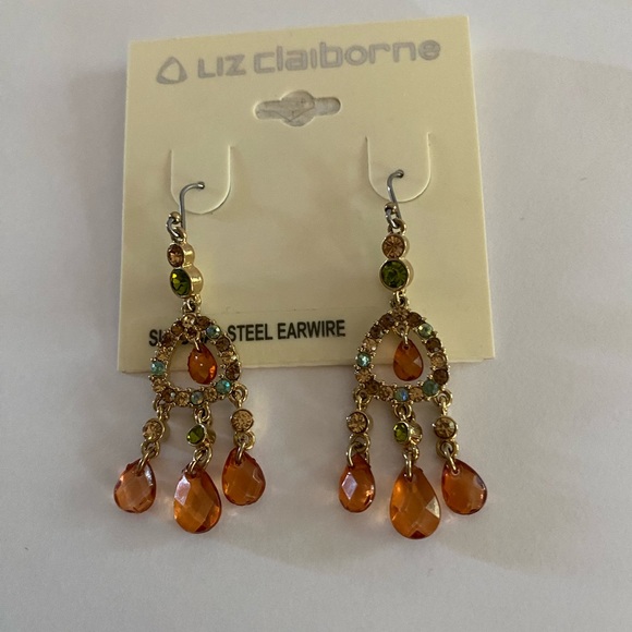 Liz Claiborne Jewelry - Liz Claiborne multistone drop earrings